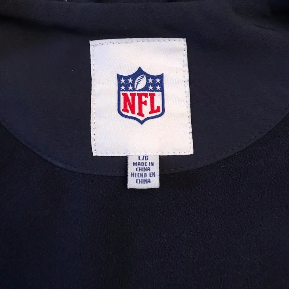 NFL Seattle Seahawks Stadium Jacket Adult Size Large Soft Shell Fleece Dark Blue - Picture 13 of 13